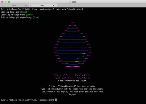 Server-side Swift with Vapor 3 – backend set up
